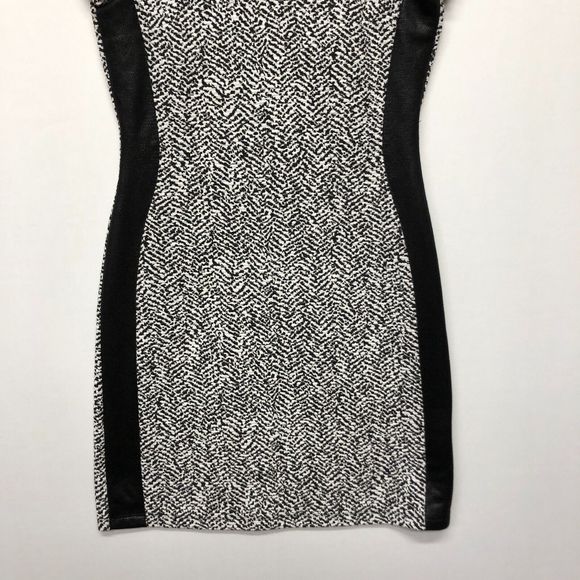 Karen Kane Women Short Sleeve Faux Leather Trim Sheath Dress Size Small M118 -9 - Picture 10 of 13